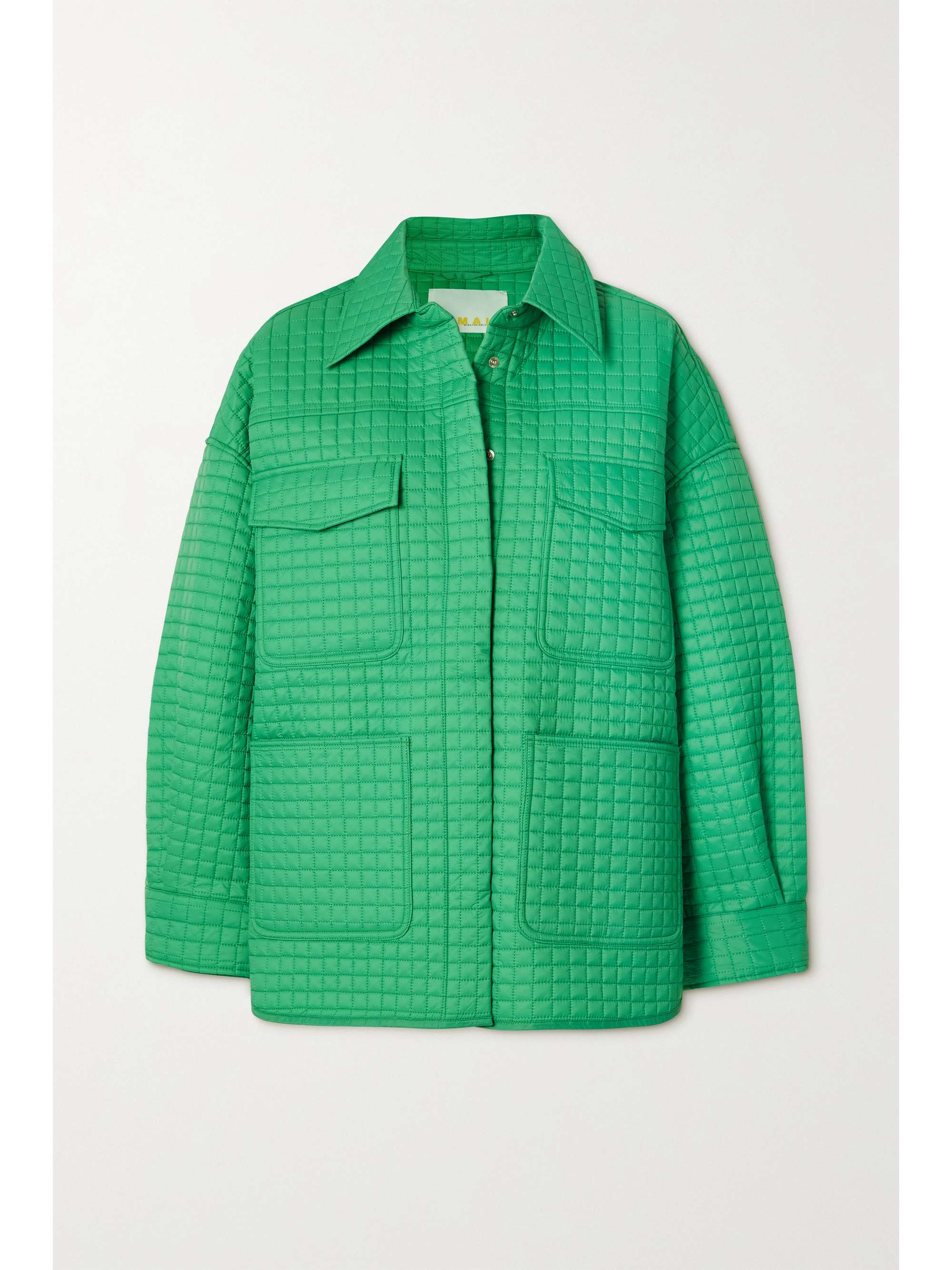 Green Atina oversized quilted recycled 