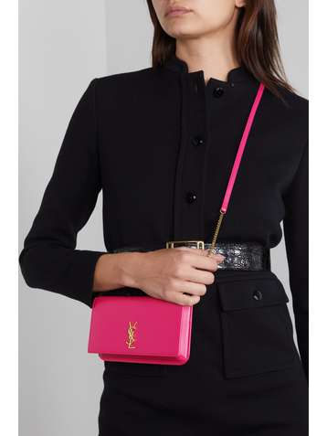 SAINT LAURENT Monogramme leather pouch