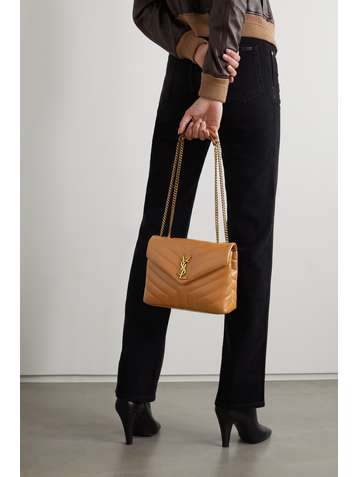 SAINT LAURENT Sac porté épaule en cuir matelassé Loulou Small