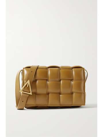 BOTTEGA VENETA Cassette gepolsterte Schultertasche aus Intrecciato-Leder