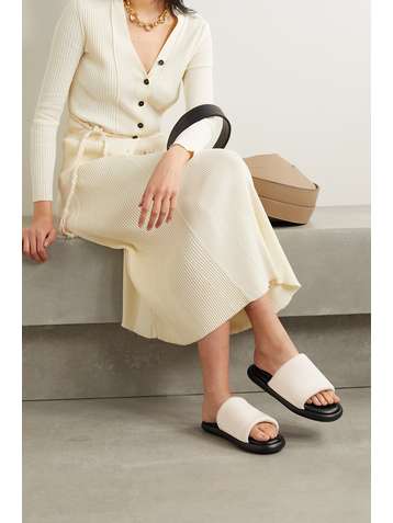 PROENZA SCHOULER Pipe stretch-knit slides