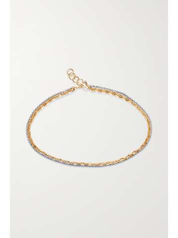 SAINT LAURENT Gold-tone crystal belt
