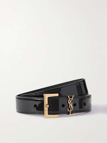SAINT LAURENT Patent-leather belt