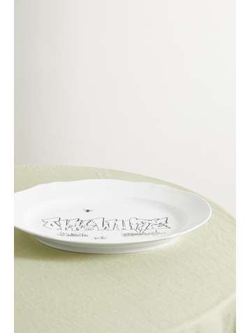 GINORI + Off-White 38.5cm porcelain platter