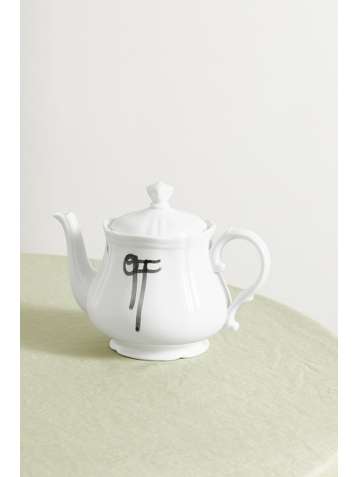GINORI + Off-White printed porcelain teapot