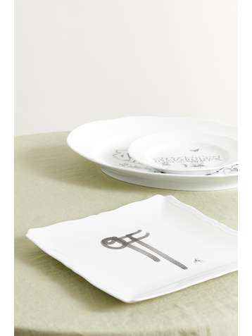 GINORI + Off-White 26cm porcelain plate