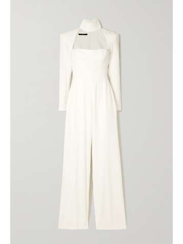 ALEX PERRY Morgan cutout crepe jumpsuit
