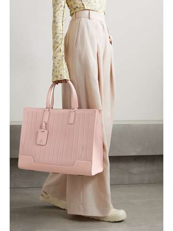 RIMOWA Never Still webbing and leather-trimmed canvas tote