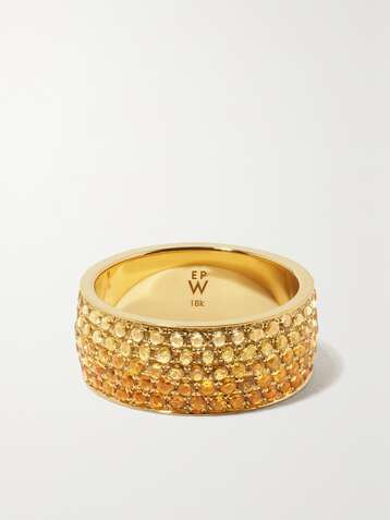 EMILY P. WHEELER + NET SUSTAIN 18-karat recycled gold sapphire ring