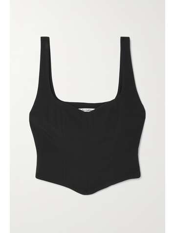 REFORMATION Percy cropped stretch-Micro Modal top