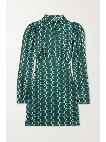 REFORMATION + NET SUSTAIN Samuel printed silk-satin mini dress