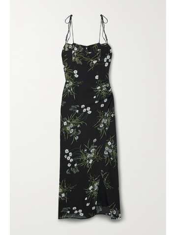 REFORMATION Kourtney floral-print georgette midi dress
