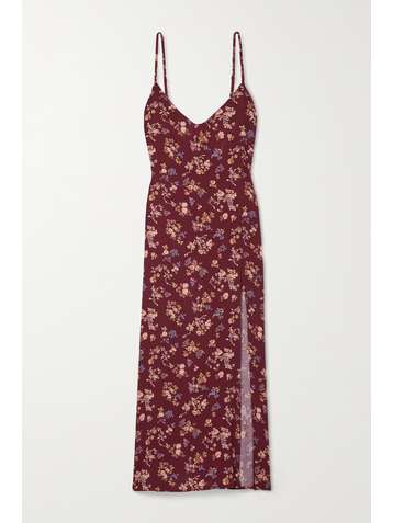 REFORMATION Crimini floral-print crepe midi dress