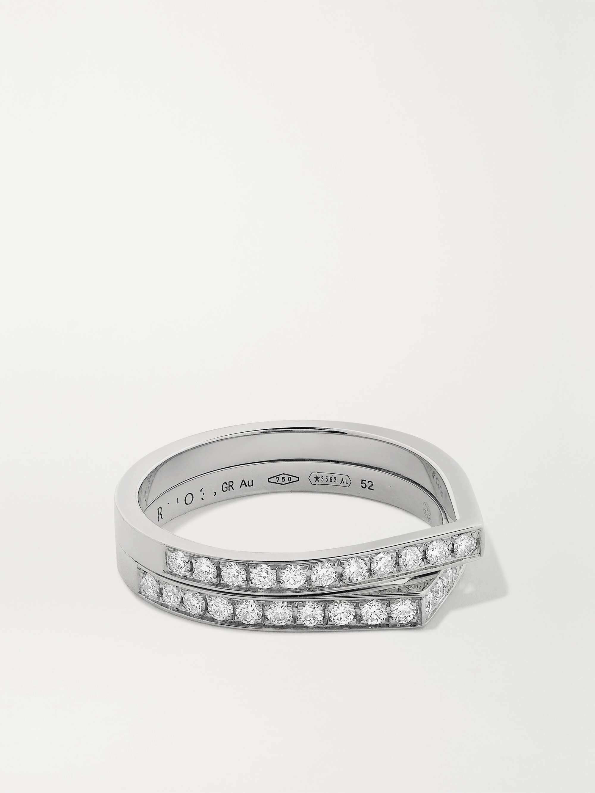 Antifer 18-karat white gold diamond ring