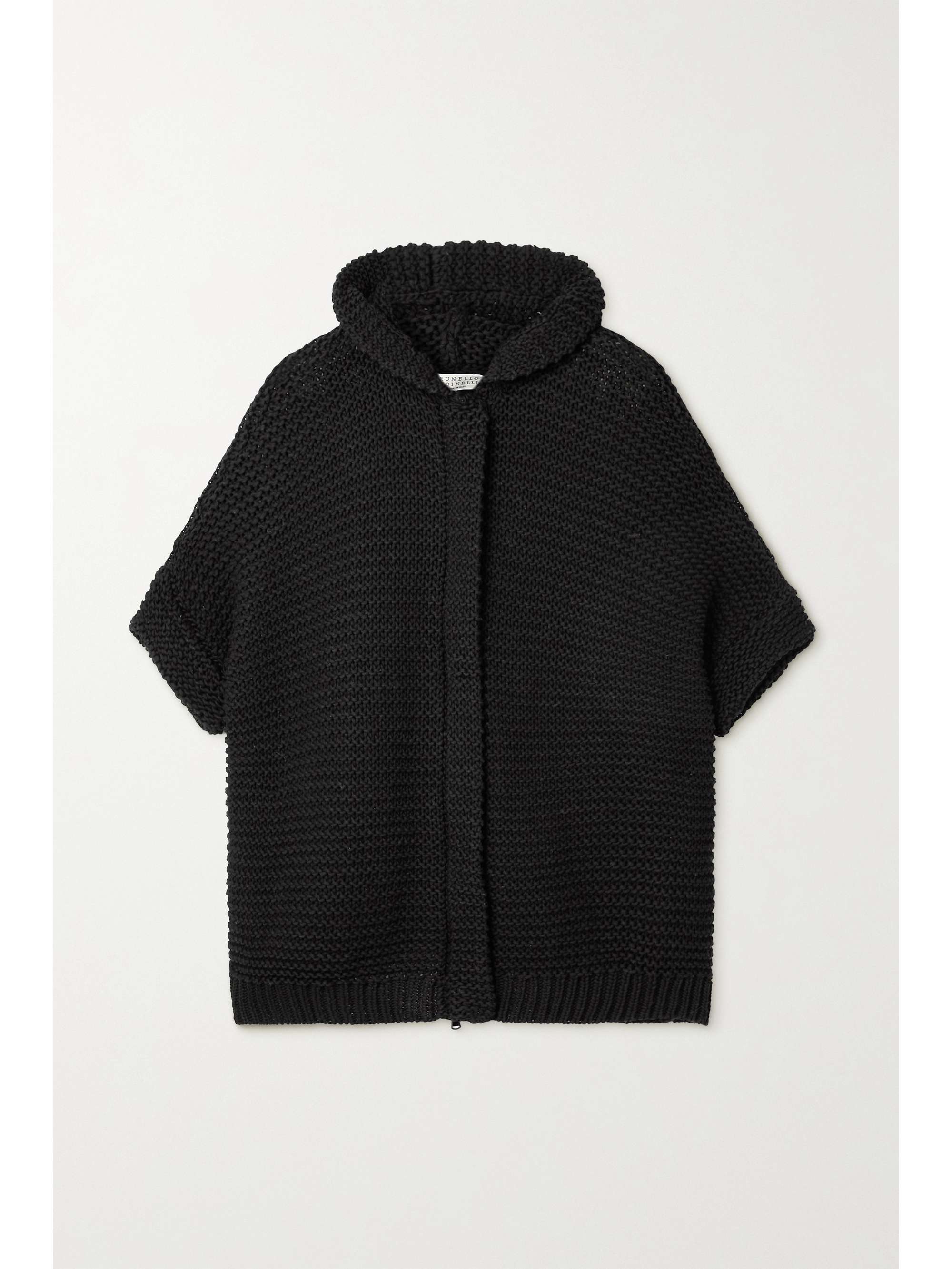 Brunello Cucinelli - Hooded Cotton Cardigan - Black - L - Net A Porter