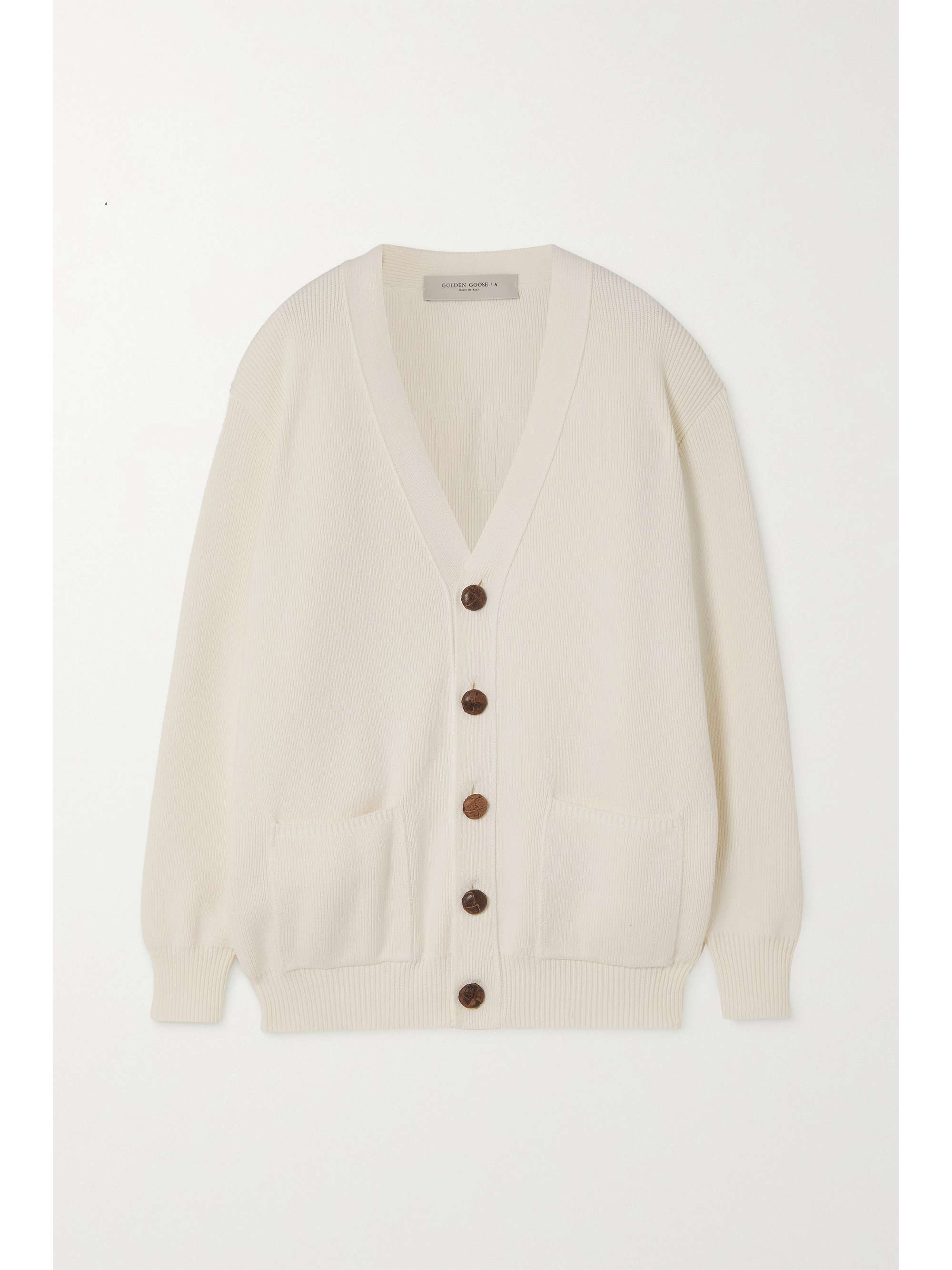 cotton-blend cardigan | GOLDEN GOOSE 