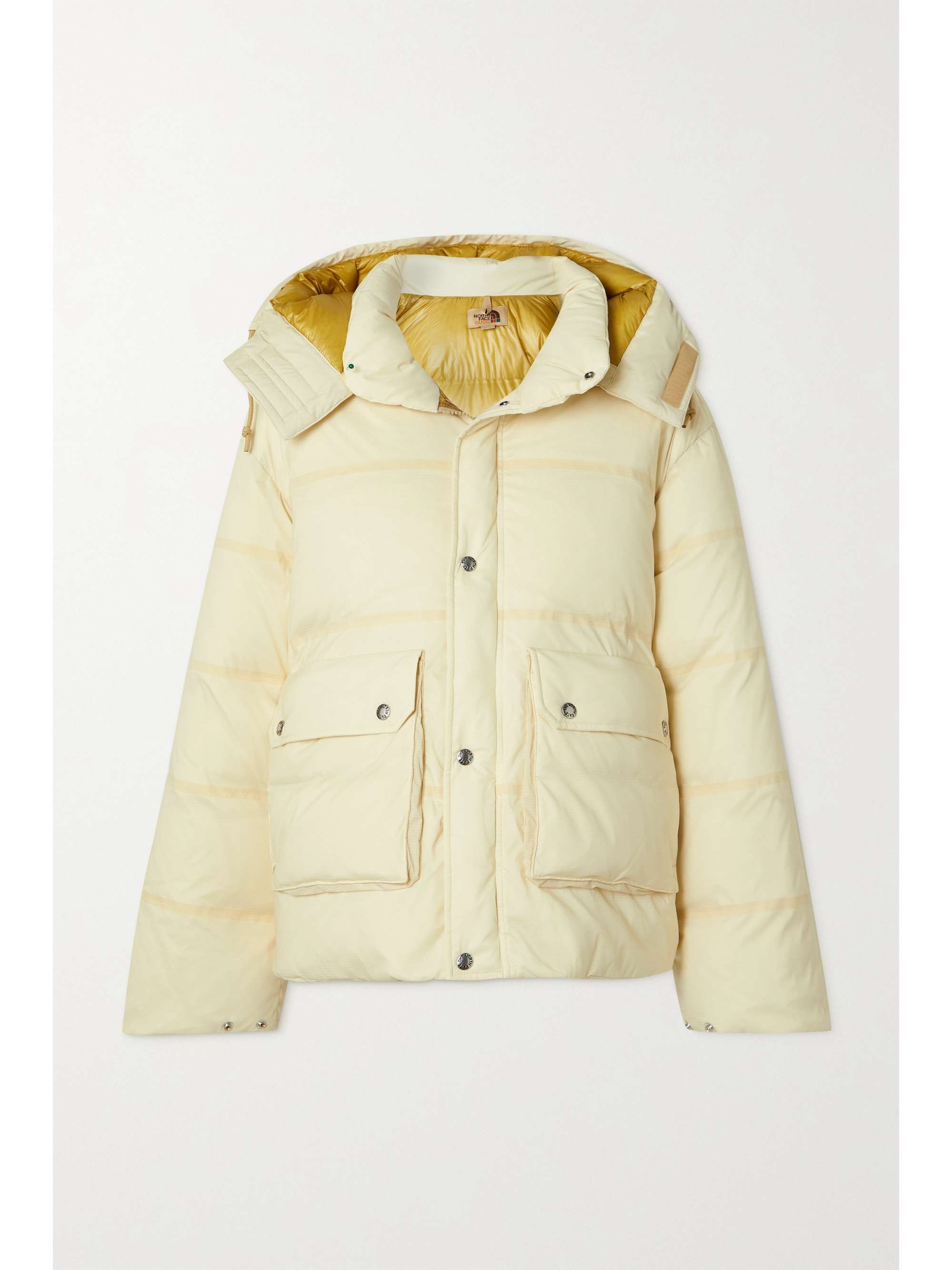 the north face cream puffer jacket