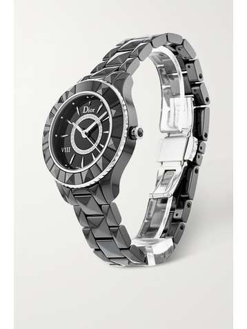 CHRISTIAN DIOR Pre-Owned 2013 Dior VIII 33mm stainless steel, ceramic and diamond watch