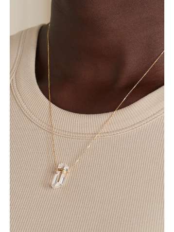 JIA JIA Collier en or et quartz