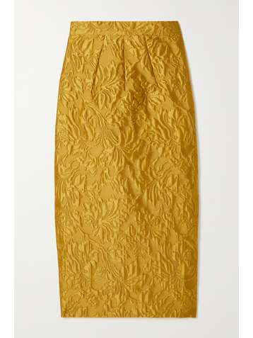 EMILIA WICKSTEAD Lorelei cloqué midi pencil skirt