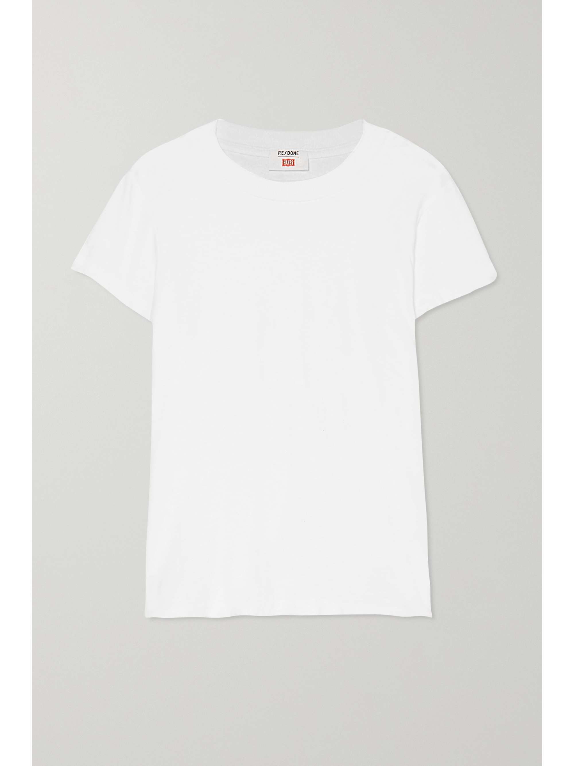 redone white tee