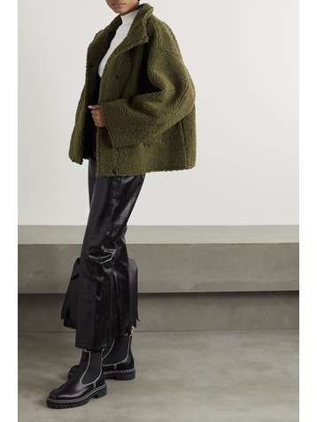 STAND STUDIO Hazel faux shearling jacket