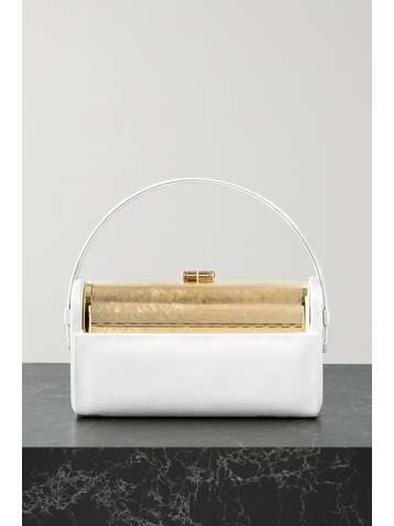 BIENEN-DAVIS Regine satin and gold-dipped tote