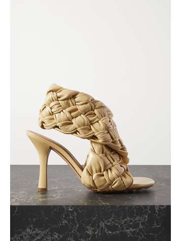 BOTTEGA VENETA Intrecciato leather slingback sandals