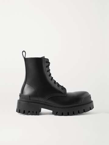BALENCIAGA Strike matte-leather ankle boots