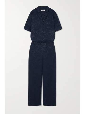 CEFINN Spencer satin-jacquard jumpsuit