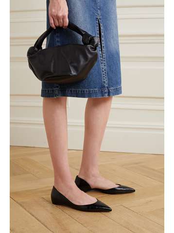 CHRISTIAN LOUBOUTIN Iriza croc-effect leather point-toe flats