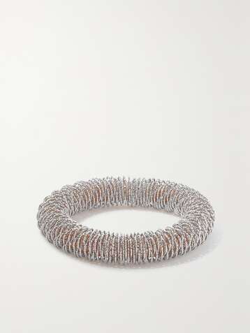 CAROLINA BUCCI K.I.S.S. Large 18-karat white and rose gold bracelet