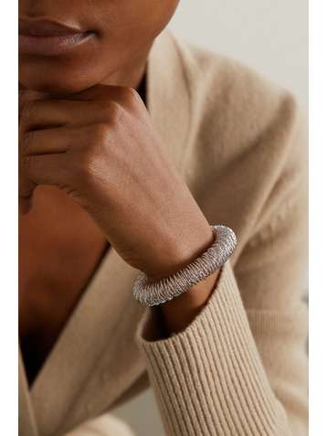 CAROLINA BUCCI K.I.S.S. Large 18-karat white and rose gold bracelet