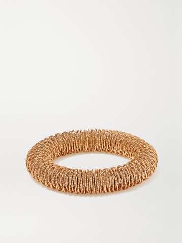 CAROLINA BUCCI K.I.S.S. Large 18-karat rose and yellow gold bracelet