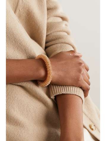 CAROLINA BUCCI K.I.S.S. Large 18-karat rose and yellow gold bracelet