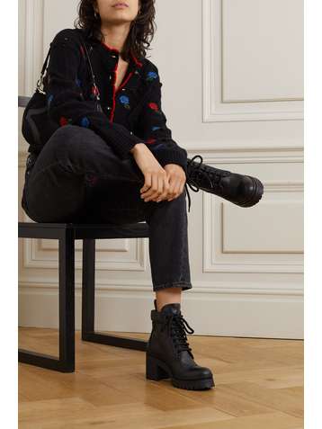 MIU MIU Leather ankle boots