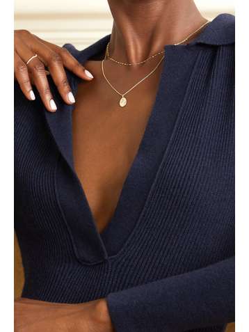STONE AND STRAND 14-karat gold diamond necklace