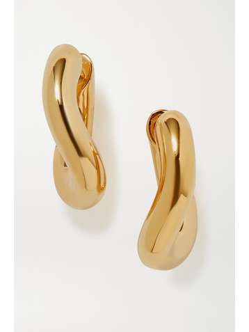 BALENCIAGA Loop goldfarbene Creolen