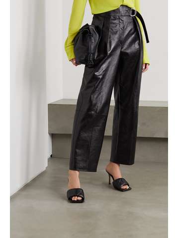 BOTTEGA VENETA Debossed leather mules