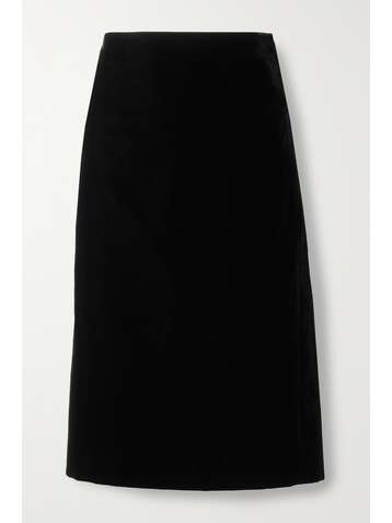SAINT LAURENT Jupe crayon en velours