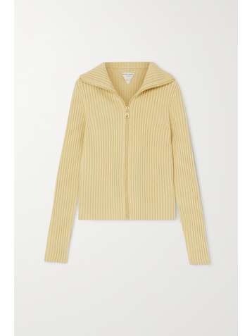 BOTTEGA VENETA Ribbed wool-blend cardigan
