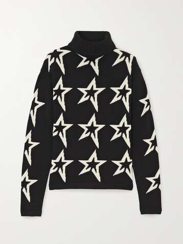 PERFECT MOMENT Star Dust intarsia merino wool turtleneck sweater