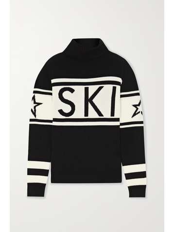 PERFECT MOMENT Schild intarsia merino wool turtleneck sweater