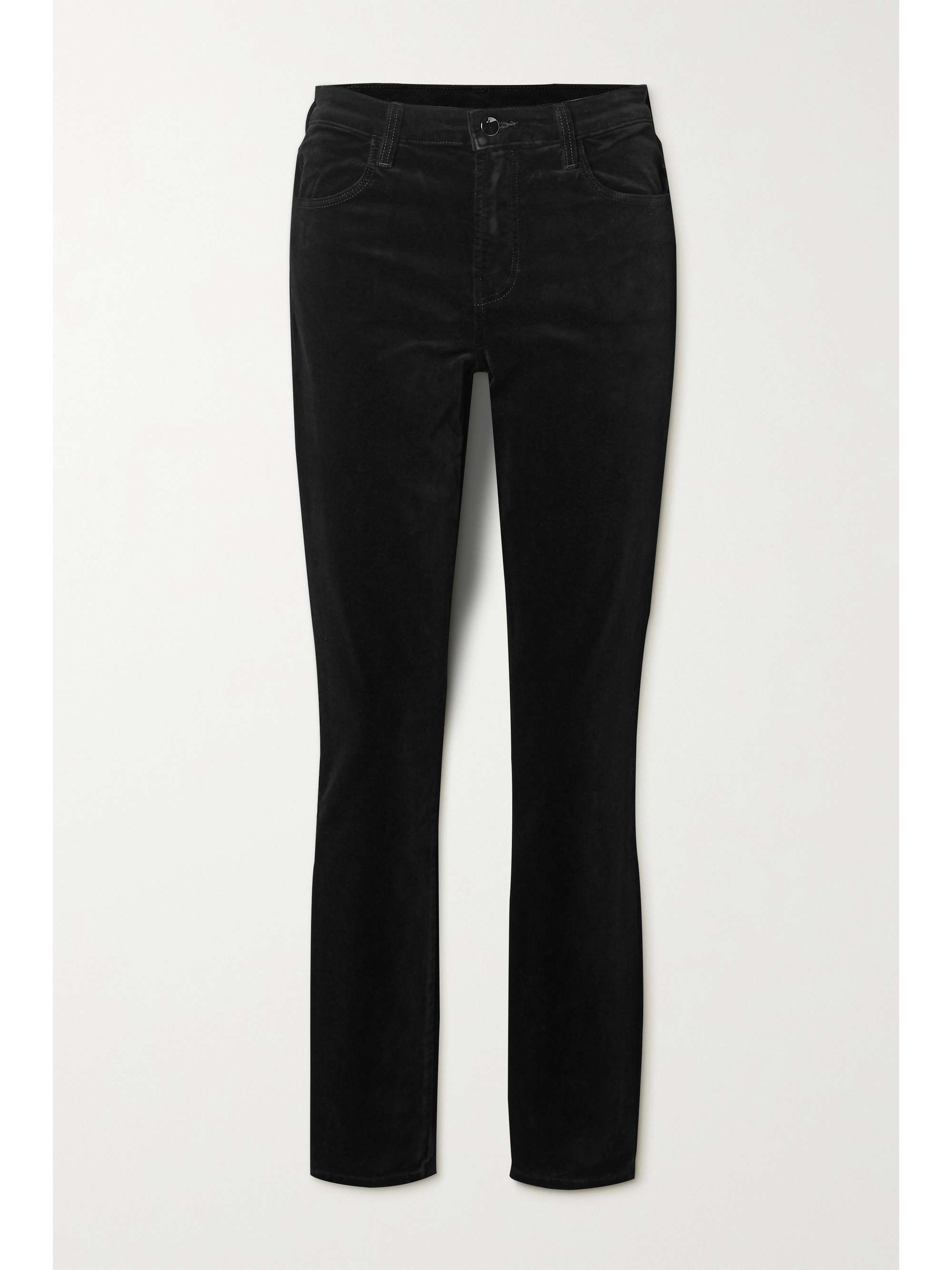 Maria cotton-blend velvet skinny pants 