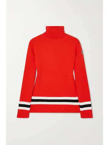 FUSALP Judith striped knitted turtleneck sweater