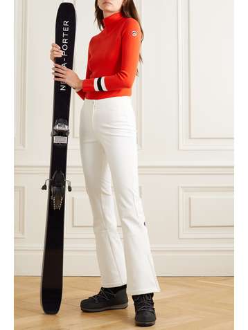 FUSALP Judith striped knitted turtleneck sweater