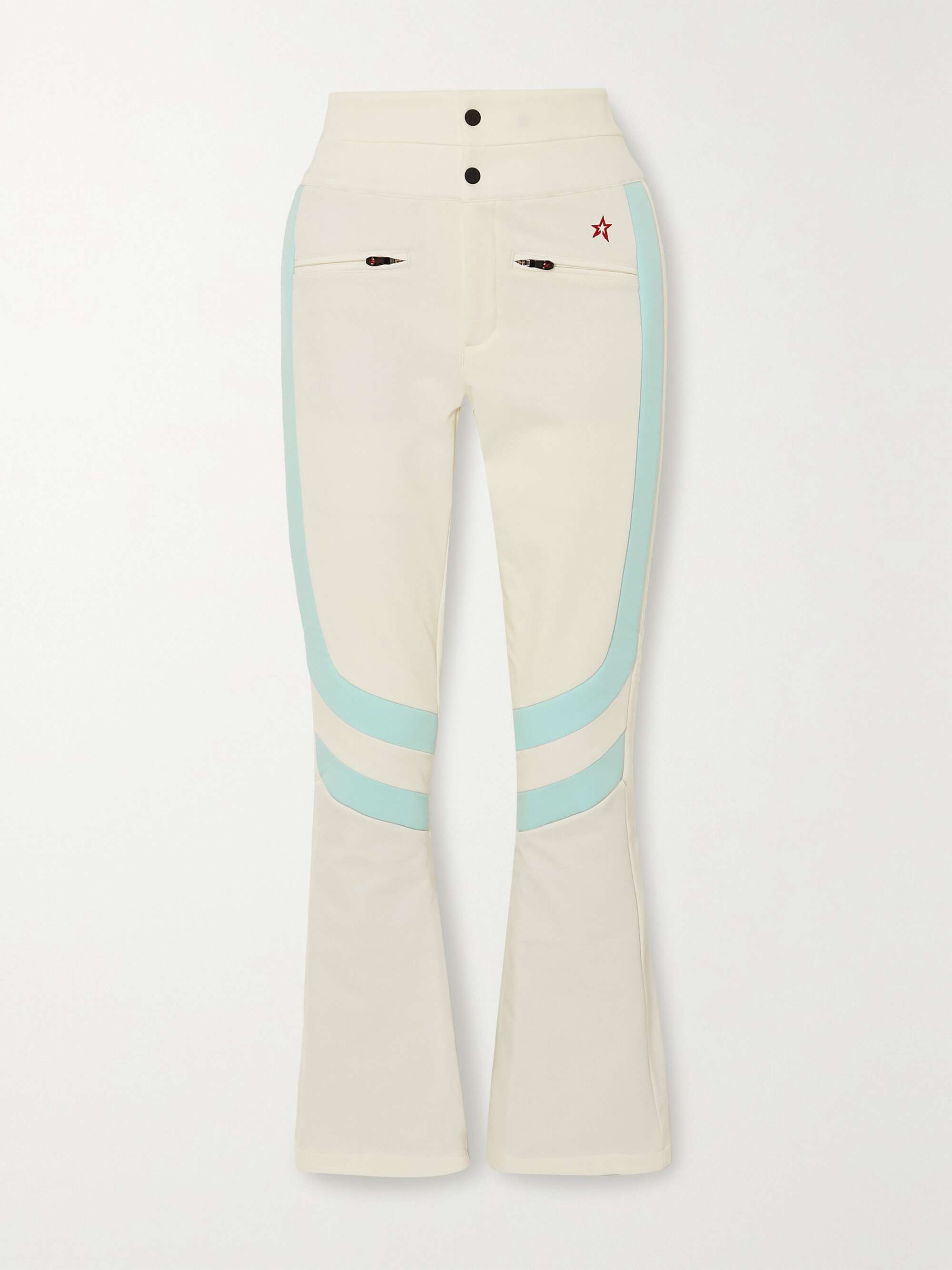 Aurora two-tone padded flared ski pants 