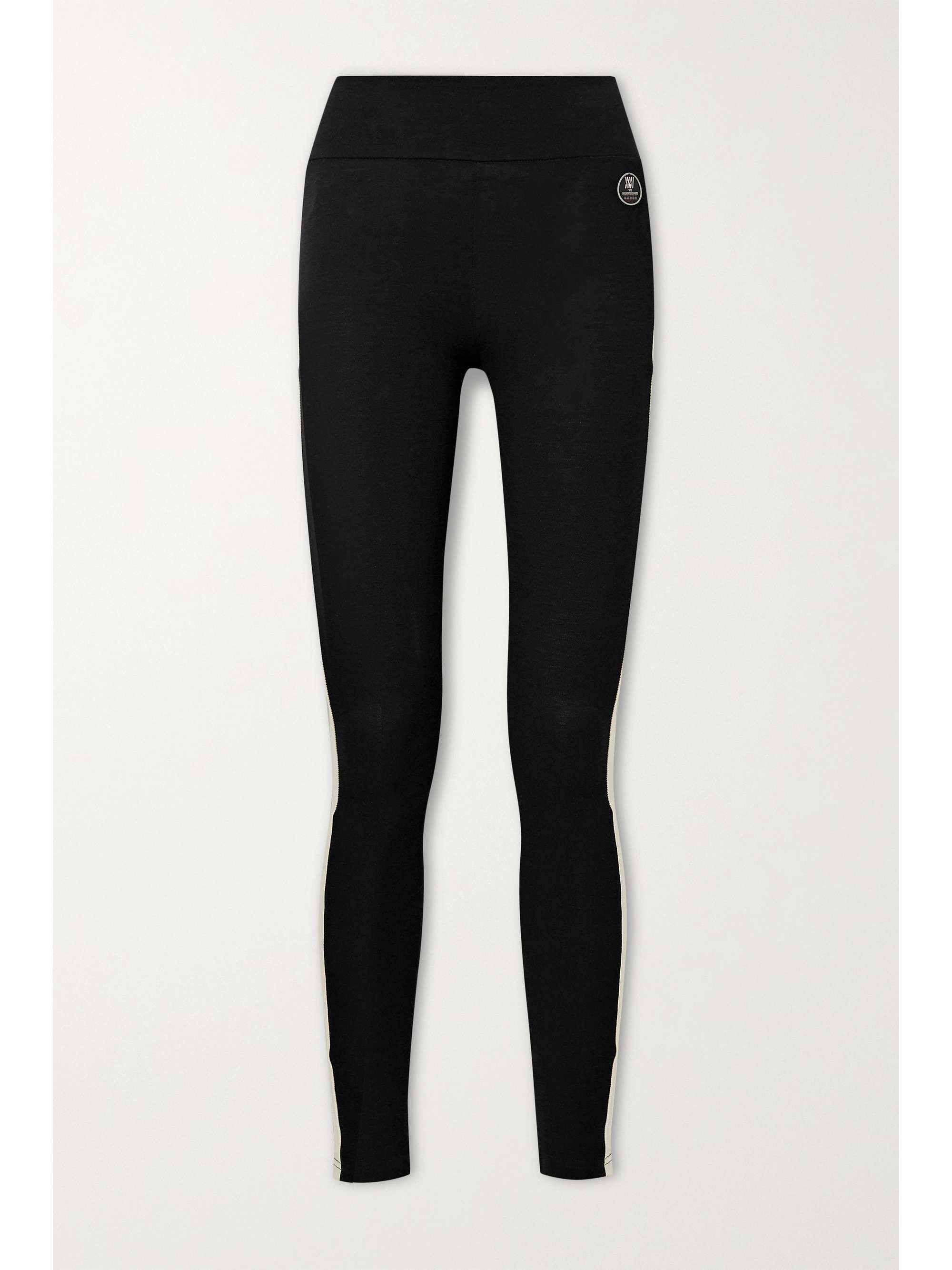 Black Voss striped merino wool-blend 