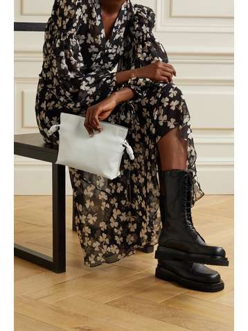 LOEWE Flamenco mini leather clutch