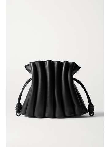 LOEWE Pochette en cuir plissé Flamenco Ondas